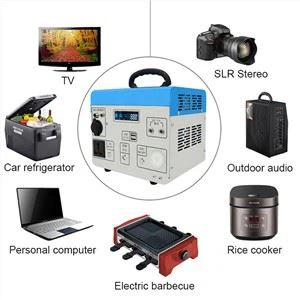 Carregador de paquet d'energia solar portàtil amb bateria i inversor de CA